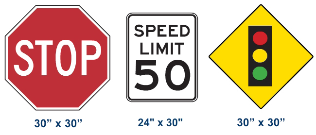 STOP Speed Limit Warning signs