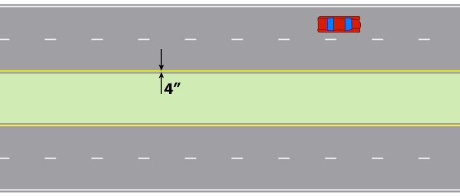 Solid Yellow Line